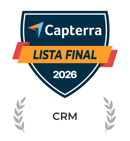 Selo Capterra Lista Final 2026 em CRM